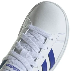 adidas Junior Grand Court 2.0 Trainers in White blue