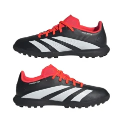 adidas Junior Predator League Turf Football Boots in Black-White