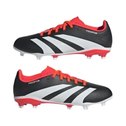 adidas Junior Predator League Firm Ground Football Boots in Black-White
