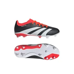 adidas Junior Predator League Firm Ground Football Boots in Black-White