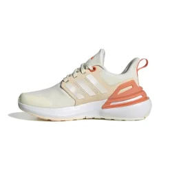 adidas Junior Rapidasport Bounce Lace Trainers in Off White