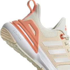 adidas Junior Rapidasport Bounce Lace Trainers in Off White