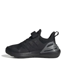 adidas Junior RapidaSport Bounce Elastic Lace Trainers in Black