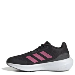adidas Junior RunFalcon 3 Lace Trainers in black pink