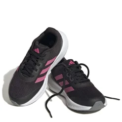 adidas Junior RunFalcon 3 Lace Trainers in black pink