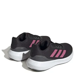 adidas Junior RunFalcon 3 Lace Trainers in black pink