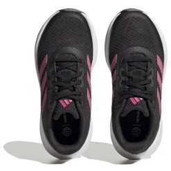 adidas Junior RunFalcon 3 Lace Trainers in black pink
