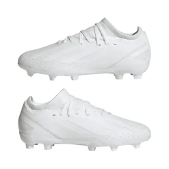 adidas Junior X Crazyfast.3 FG Football Boots in White