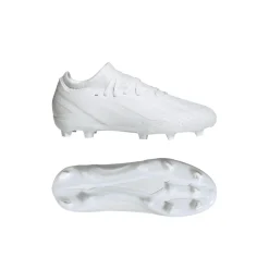 adidas Junior X Crazyfast.3 FG Football Boots in White
