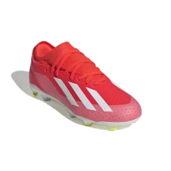 adidas Junior X Crazyfast League FG Football Boots in red white