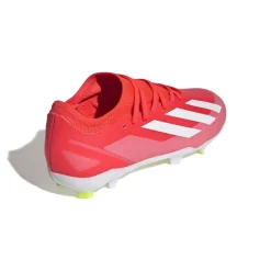 adidas Junior X Crazyfast League FG Football Boots in red white