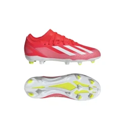 adidas Junior X Crazyfast League FG Football Boots in red white
