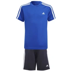 adidas Juniors Designed To Move T-Shirt & Shorts Set in Blue