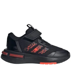 adidas Juniors Marvels Spider-Man Racer Shoes in Black