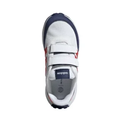 adidas Juniors Run 70s Trainers in White blue red