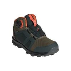 adidas Juniors Terrex BOA Mid RAIN.RDY Hiking Shoes in Green