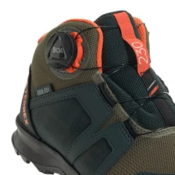 adidas Juniors Terrex BOA Mid RAIN.RDY Hiking Shoes in Green
