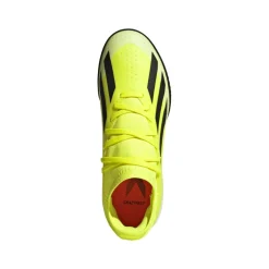 adidas Juniors X Crazyfast League Turf Football Boots in yellow black