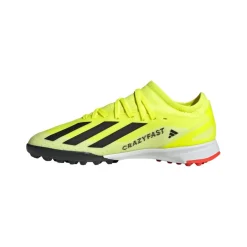 adidas Juniors X Crazyfast League Turf Football Boots in yellow black