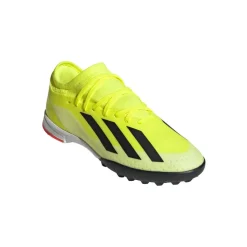 adidas Juniors X Crazyfast League Turf Football Boots in yellow black