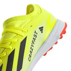 adidas Juniors X Crazyfast League Turf Football Boots in yellow black