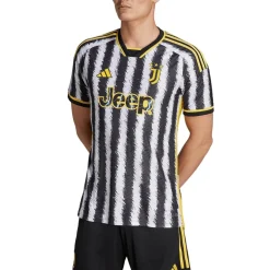 adidas Juventus Authentic Home Shirt 2023 2024 Adults in Black