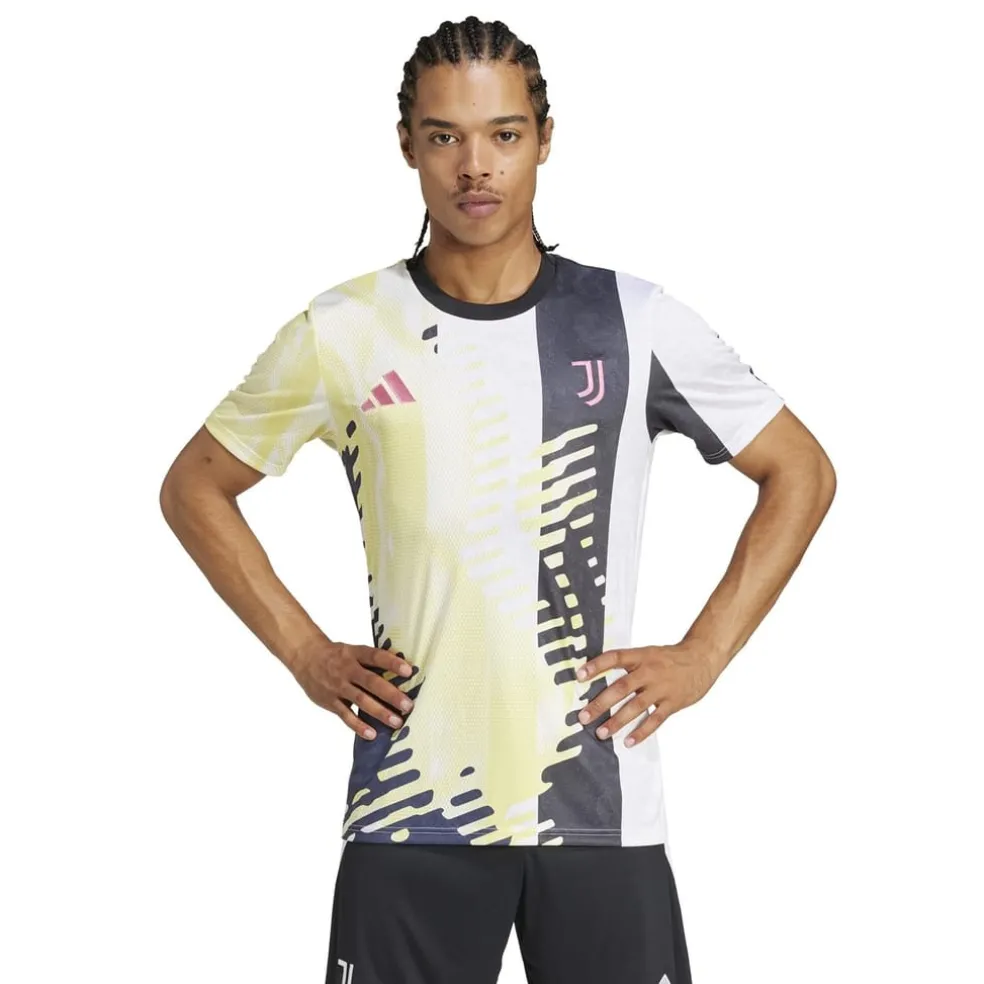 adidas Juventus Prematch Shirt 2024 2025 Adults in Yellow