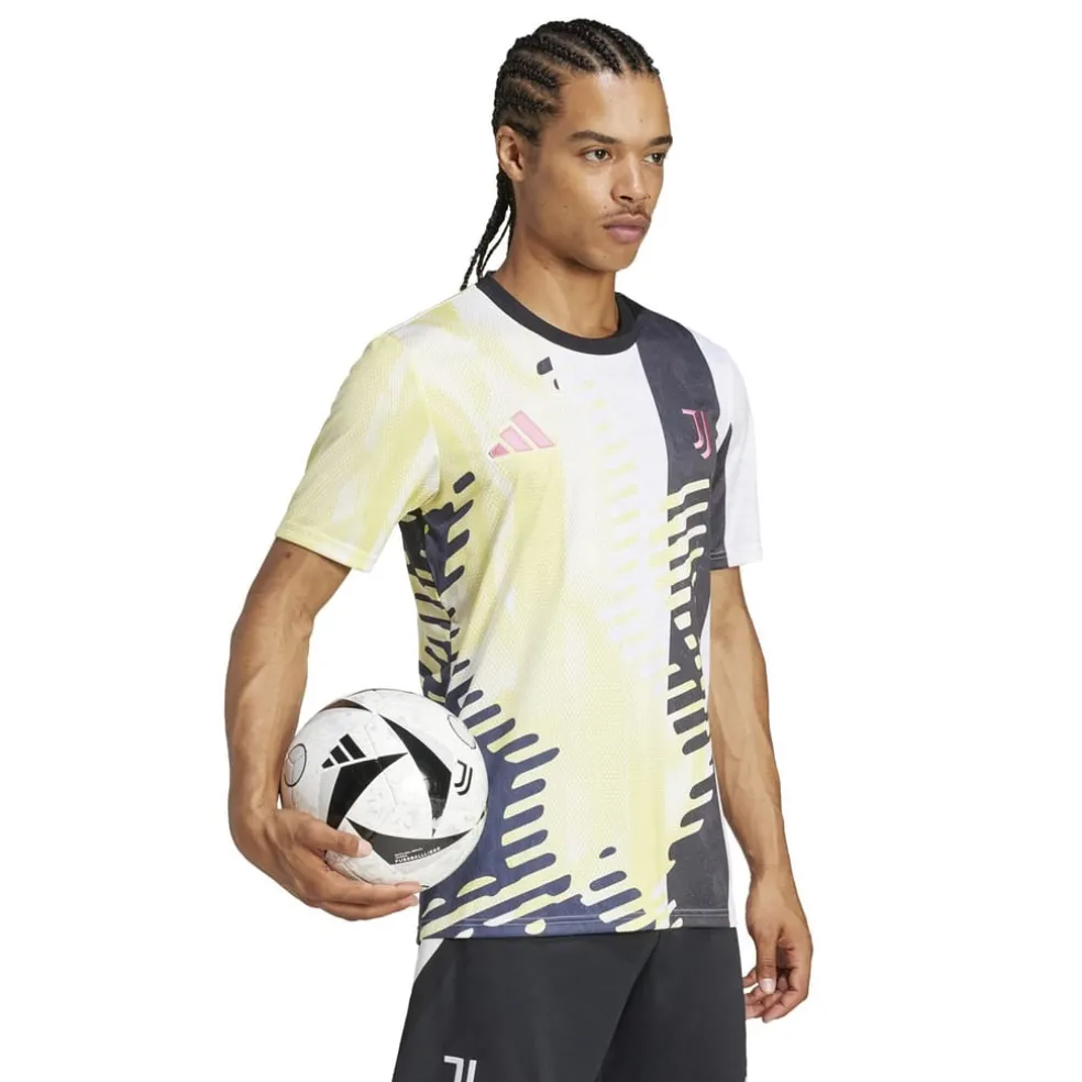 adidas Juventus Prematch Shirt 2024 2025 Adults in Yellow