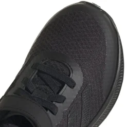 adidas Kids RunFalcon 3.0 Elastic Lace Top Strap Shoes in Black