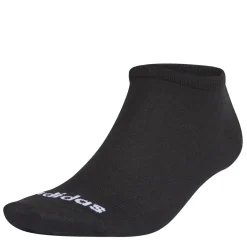 adidas Low Cut 3 Pack No Show Socks in Black