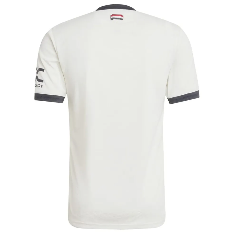 adidas Manchester United Authentic Third Shirt 2024 2025 Adults in White
