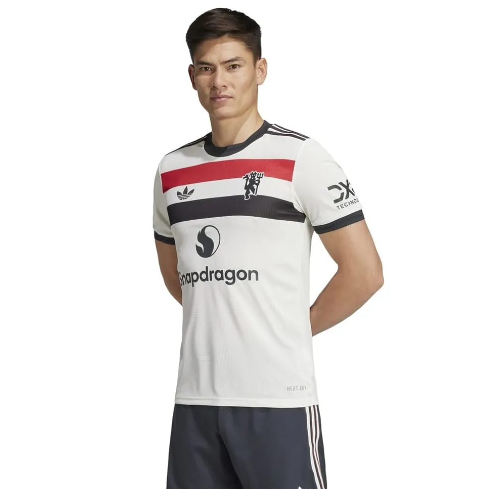 adidas Manchester United Authentic Third Shirt 2024 2025 Adults in White