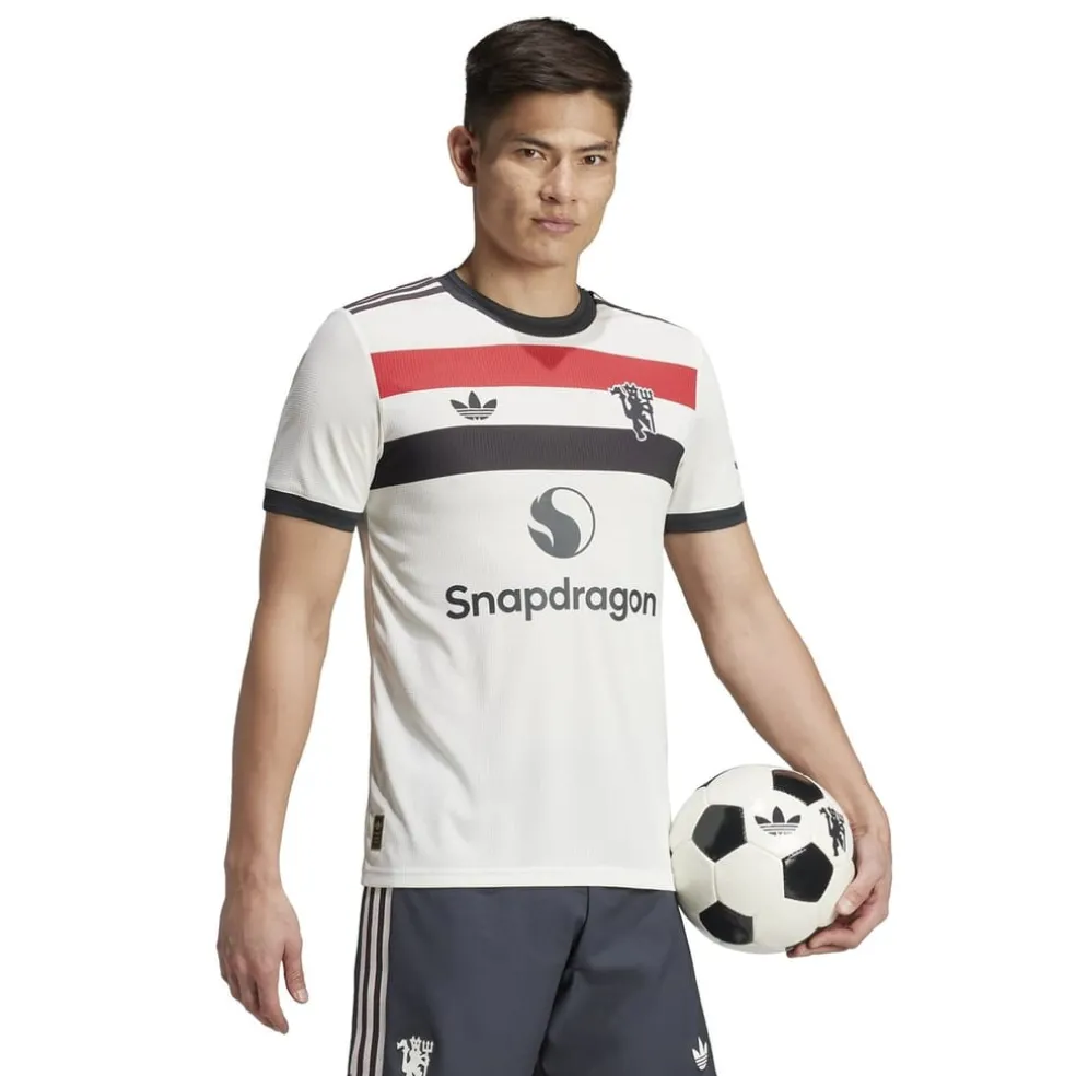 adidas Manchester United Authentic Third Shirt 2024 2025 Adults in White