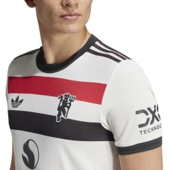 adidas Manchester United Authentic Third Shirt 2024 2025 Adults in White