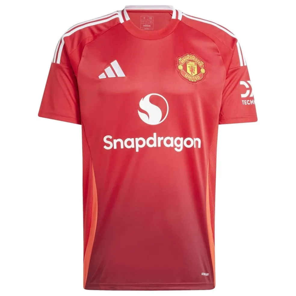 adidas Manchester United Home Shirt 2024 2025 Adults in Red