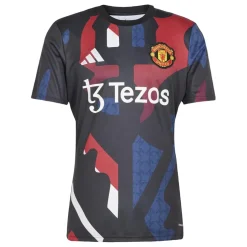adidas Manchester United Prematch Shirt 2024 2025 Adults in Black
