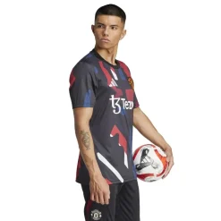 adidas Manchester United Prematch Shirt 2024 2025 Adults in Black