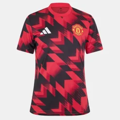 adidas Manchester United Pre Match Shirt 2025 2026 Adults in Red