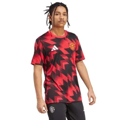 adidas Manchester United Pre Match Shirt 2025 2026 Adults in Red