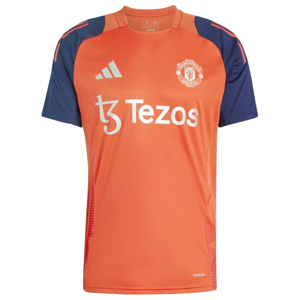 adidas Manchester United Training Shirt 2024 2025 Adults in Red