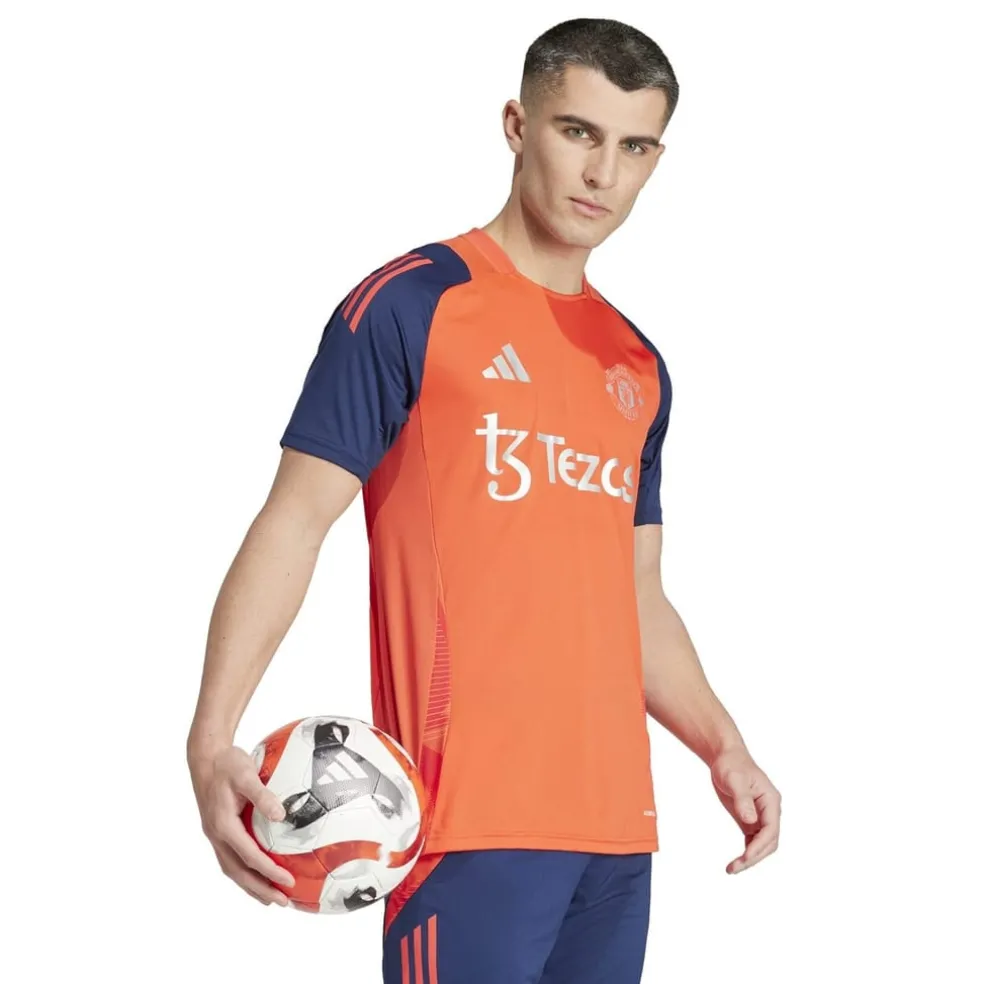 adidas Manchester United Training Shirt 2024 2025 Adults in Red