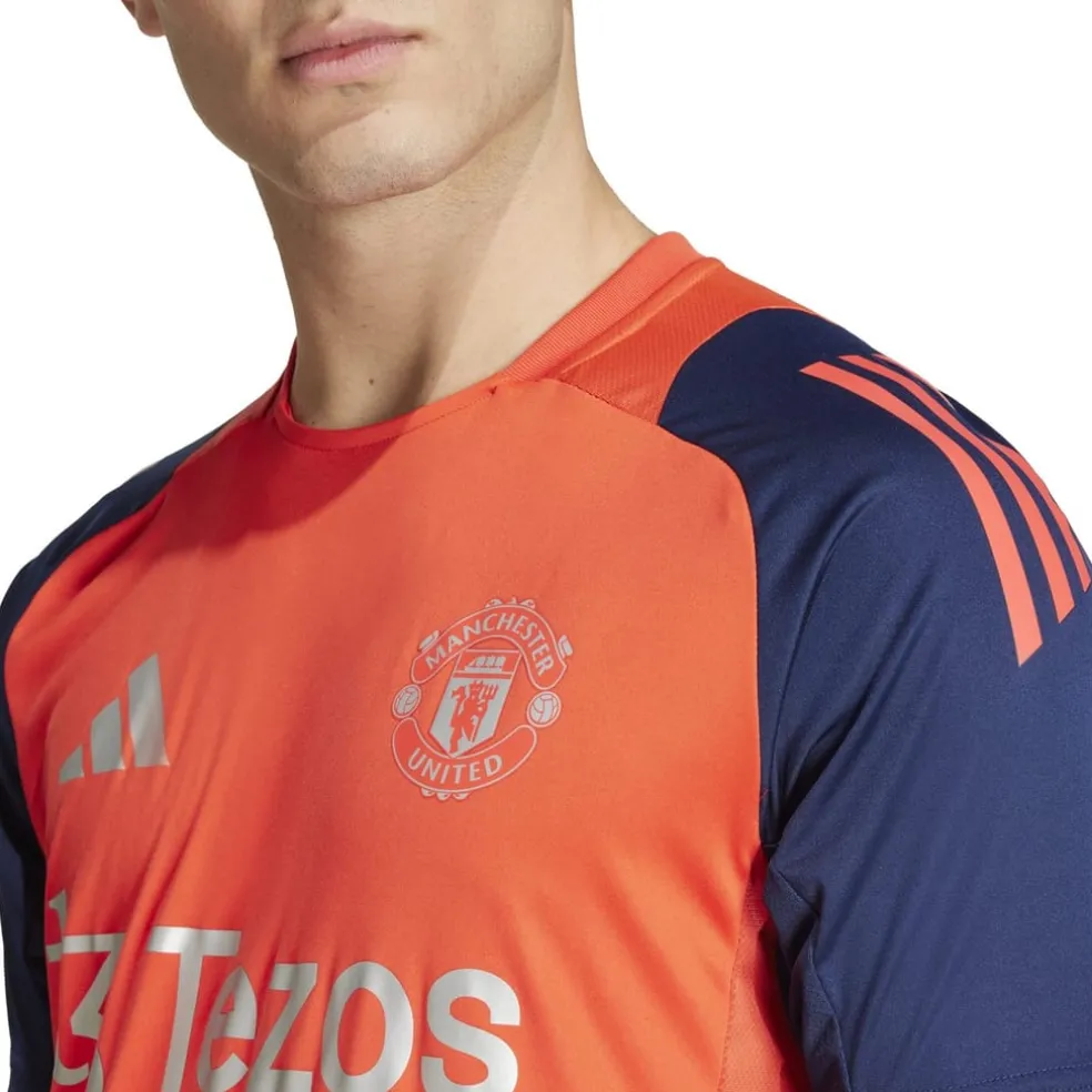 adidas Manchester United Training Shirt 2024 2025 Adults in Red