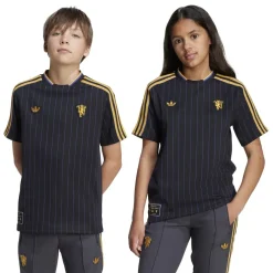 adidas Manchester United Icon Shirt Juniors in Black