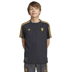 adidas Manchester United Icon Shirt Juniors in Black