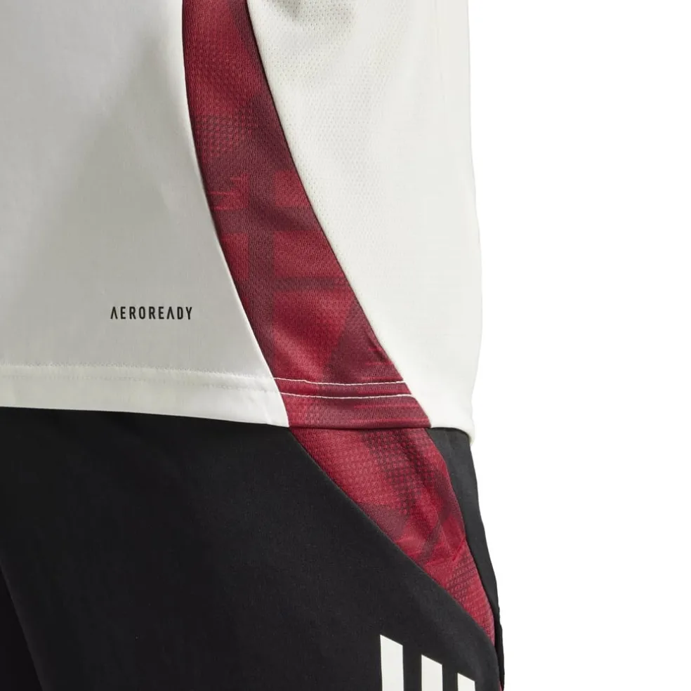 adidas Manchester United Training Shirt 2024 2025 Adults in Beige