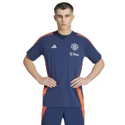 adidas Manchester United Tiro 24 T-Shirt 2024 2025 Adults in Blue