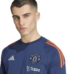adidas Manchester United Tiro 24 T-Shirt 2024 2025 Adults in Blue