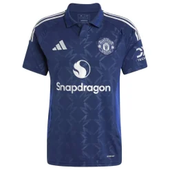 adidas Manchester United Away Shirt 2024 2025 Adults in Blue