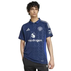 adidas Manchester United Away Shirt 2024 2025 Adults in Blue