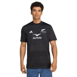 adidas Mens All Blacks Supporter T-Shirt in Black